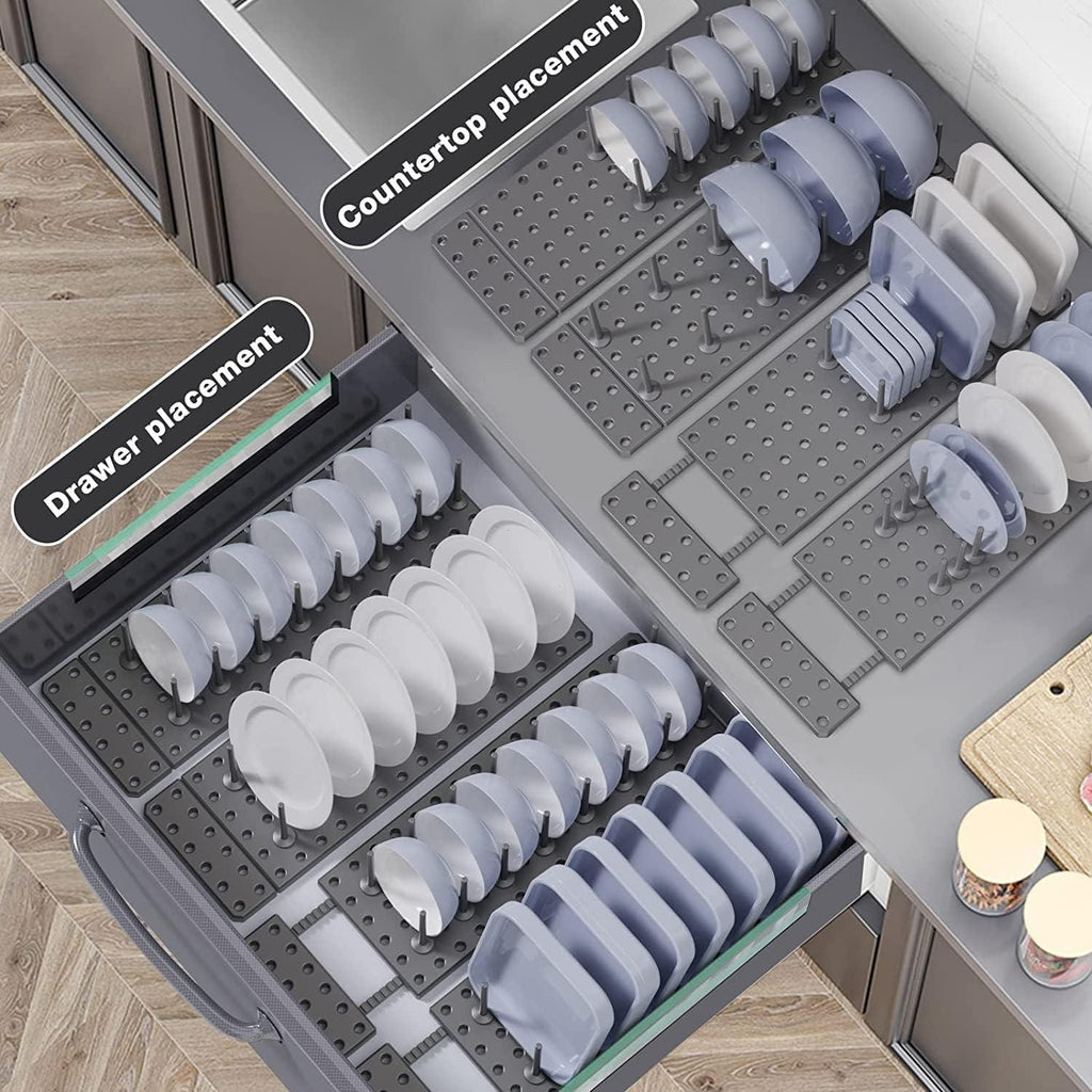 Dish Drying Rack & Kitchen Drawer Organizer | Xorvessa