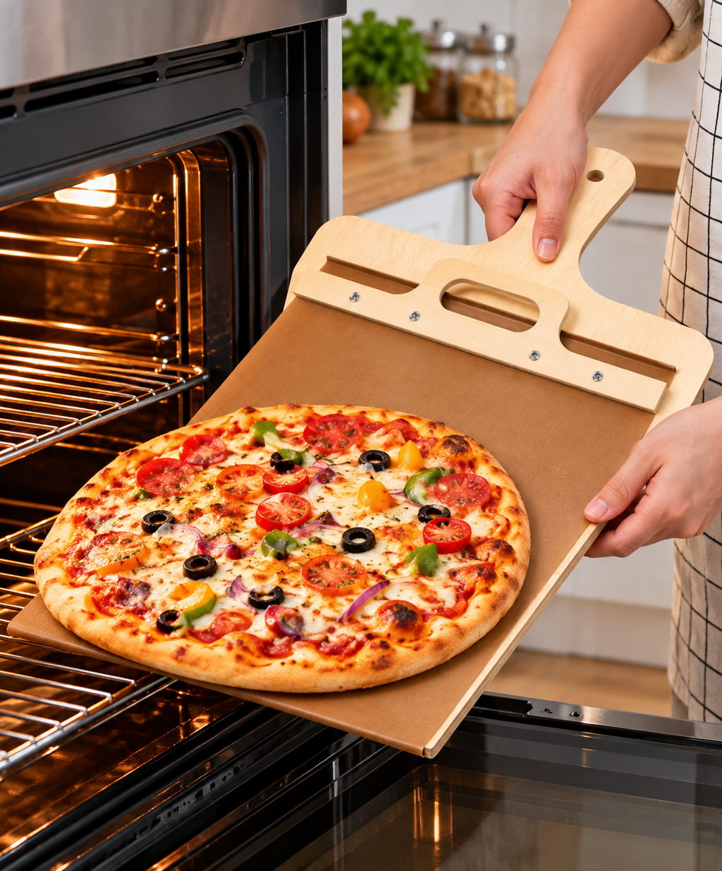 Wooden Pizza Peel Paddle