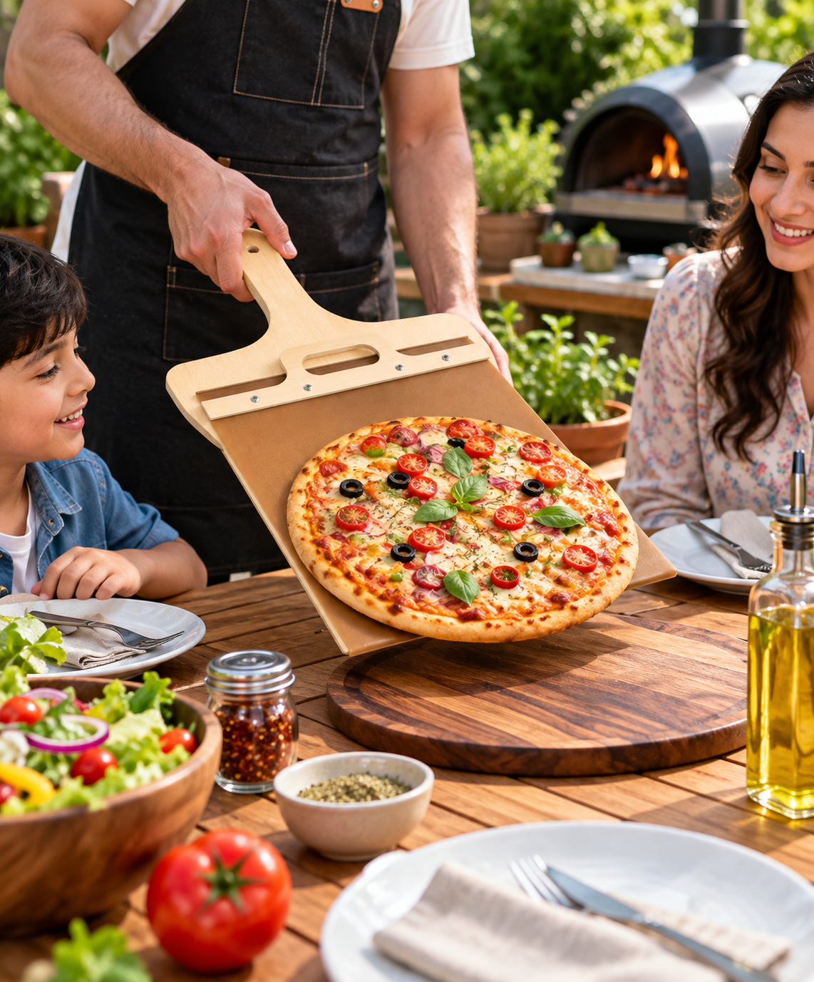 Wooden Pizza Peel Paddle