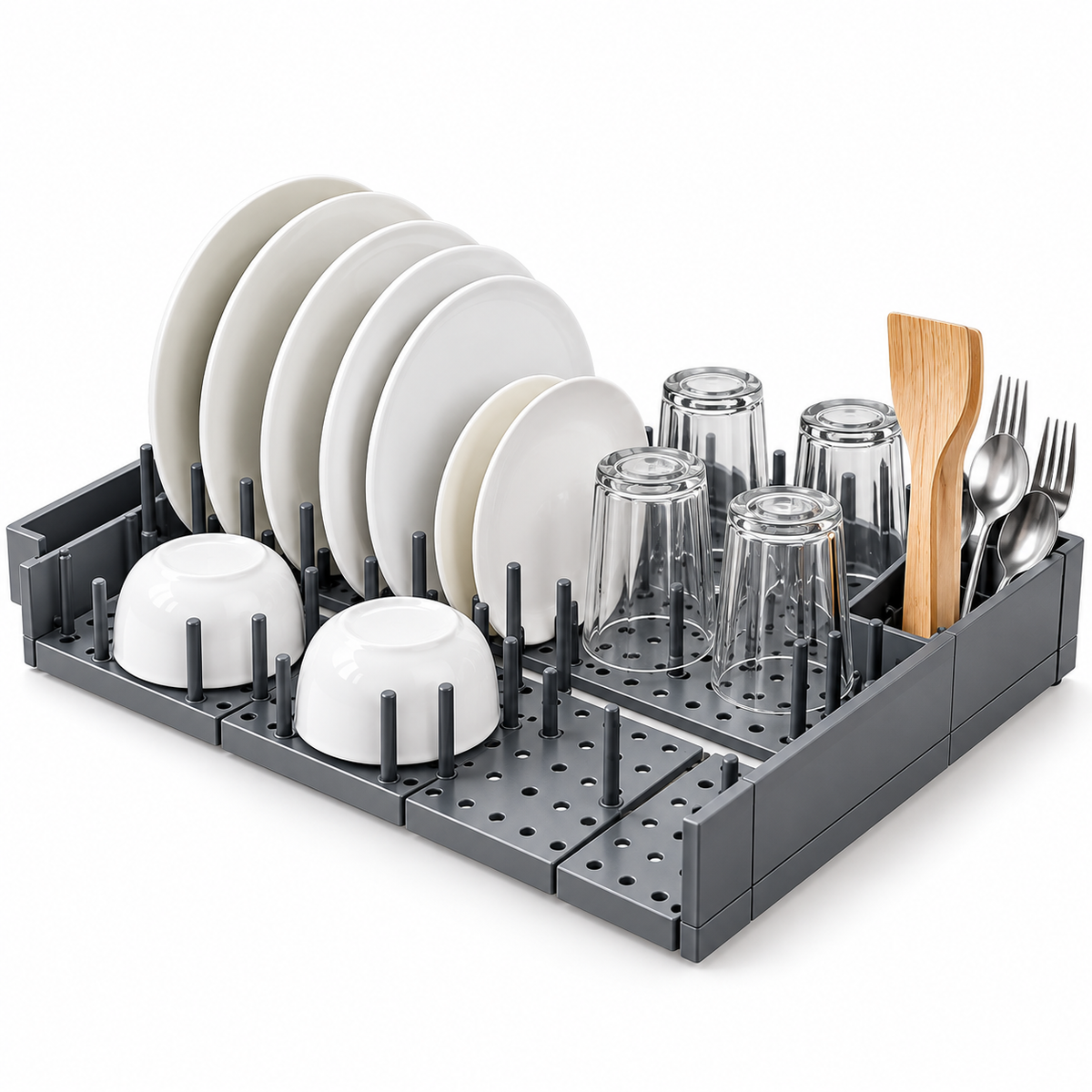 Dish Drying Rack & Kitchen Drawer Organizer | Xorvessa