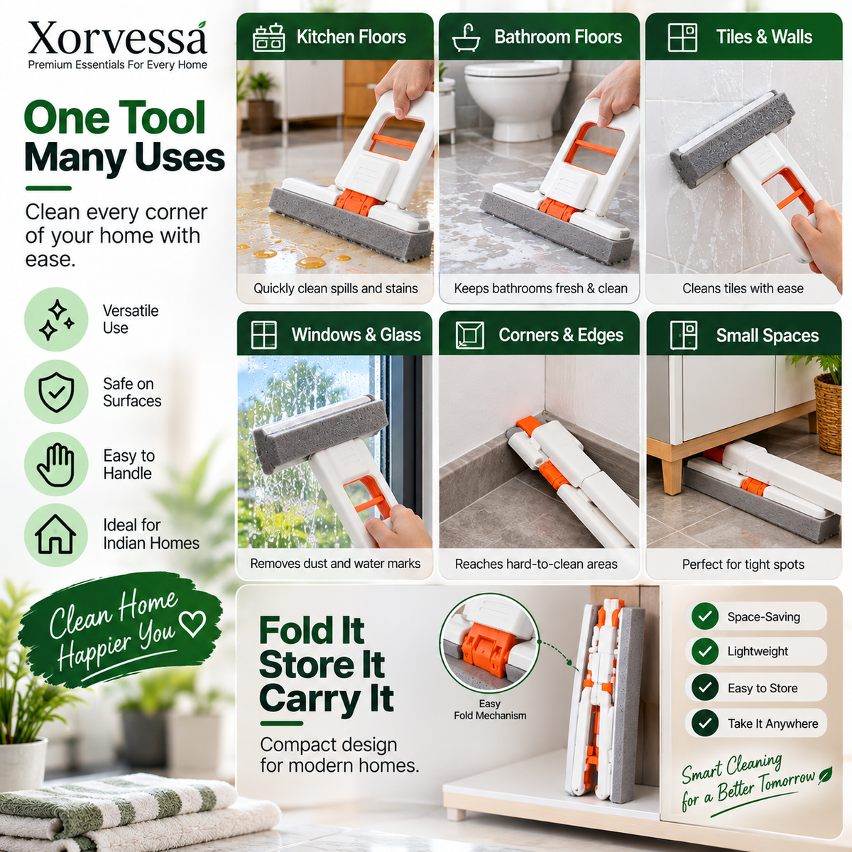 Mini Foldable Mop