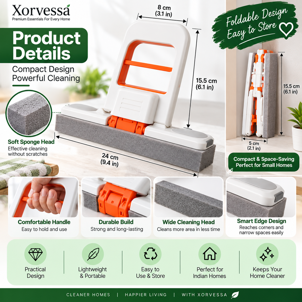Mini Foldable Mop
