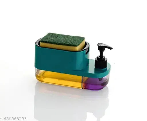 3-in-1 Kitchen Soap Dispenser with Sponge Holder – Dishwashing Liquid Pump | Xorvessa