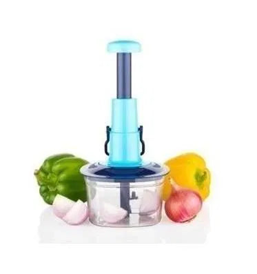 Manual Vegetable Chopper – 4-in-1 Hand Food Chopper for Onion, Garlic & Vegetables